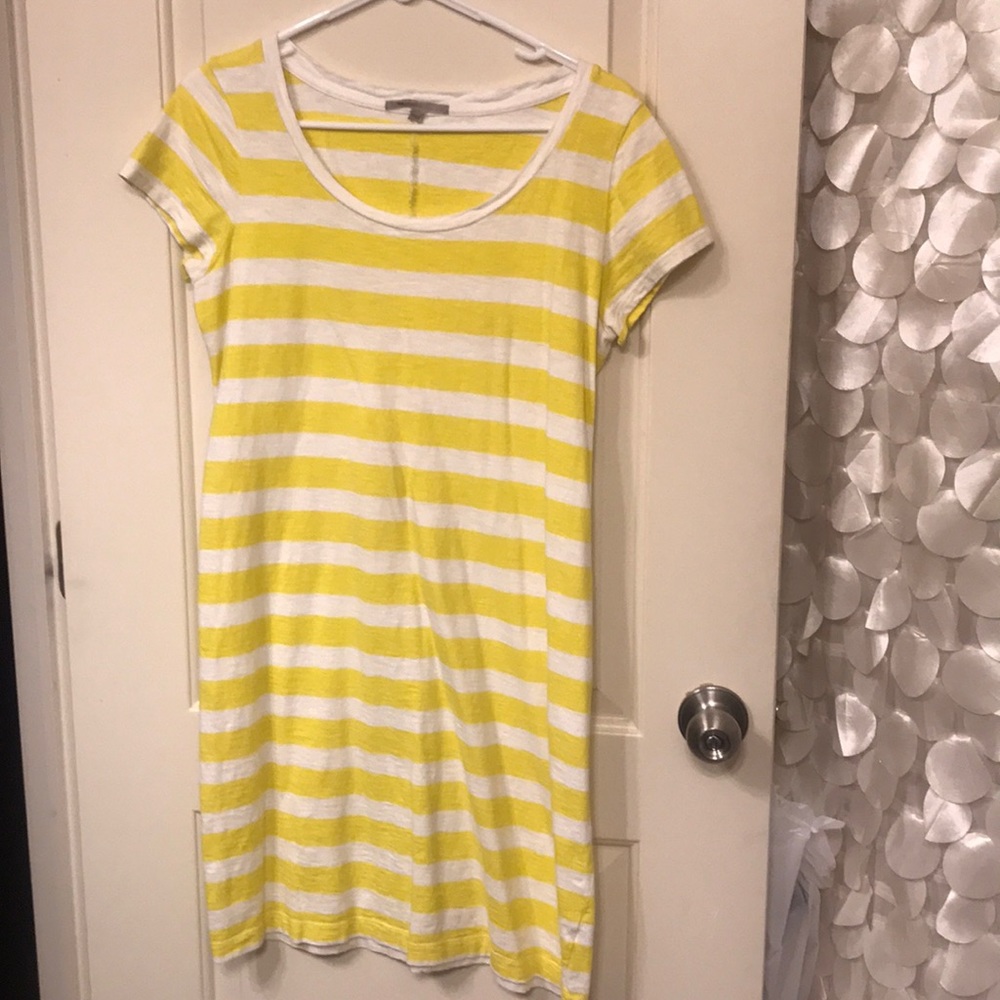 Yellow Strip Gap T-shirt Dress